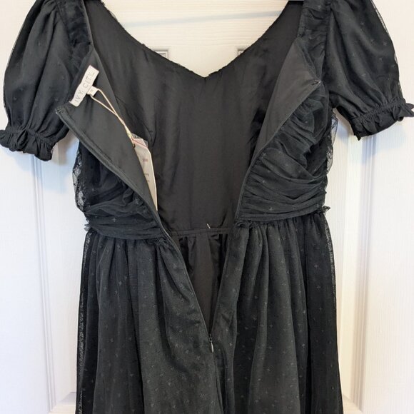 NWT Ivy City Co Gala Tulle Dress Small Whimsical Gather Skeleton Black Ballerina - Picture 16 of 16